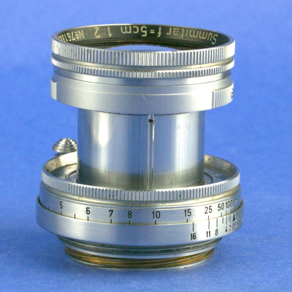 Leica Summitar 50mm F2 LTM Lens Blue Coated