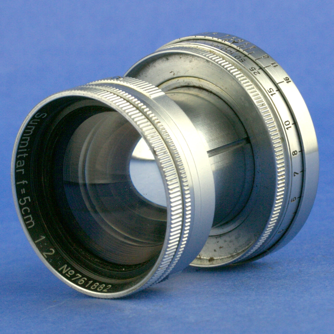 Leica Summitar 50mm F2 LTM Lens Blue Coated
