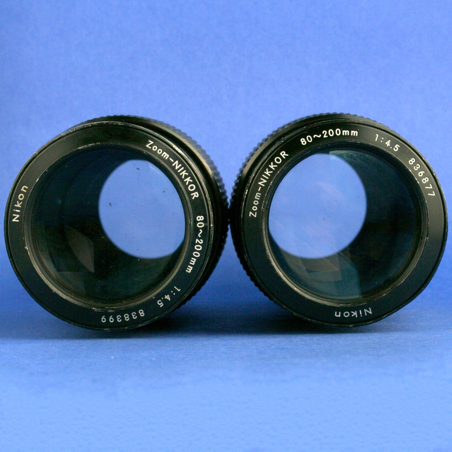 Set of 2 Nikon Zoom-Nikkor 80-200mm 4.5 Ai Lenses in Poor Condition