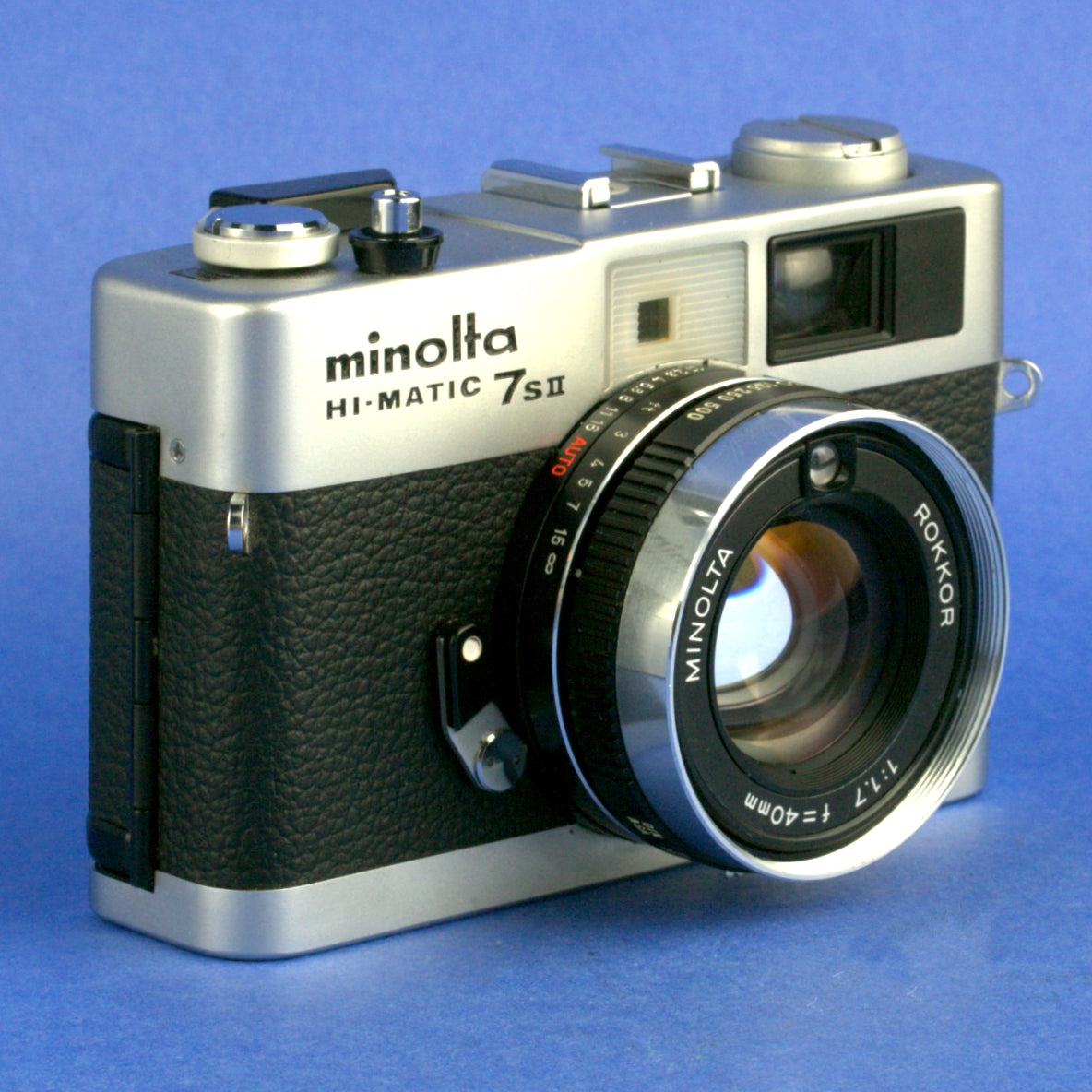 Minolta Hi-Matic 7S II Film Camera Beautiful Condition