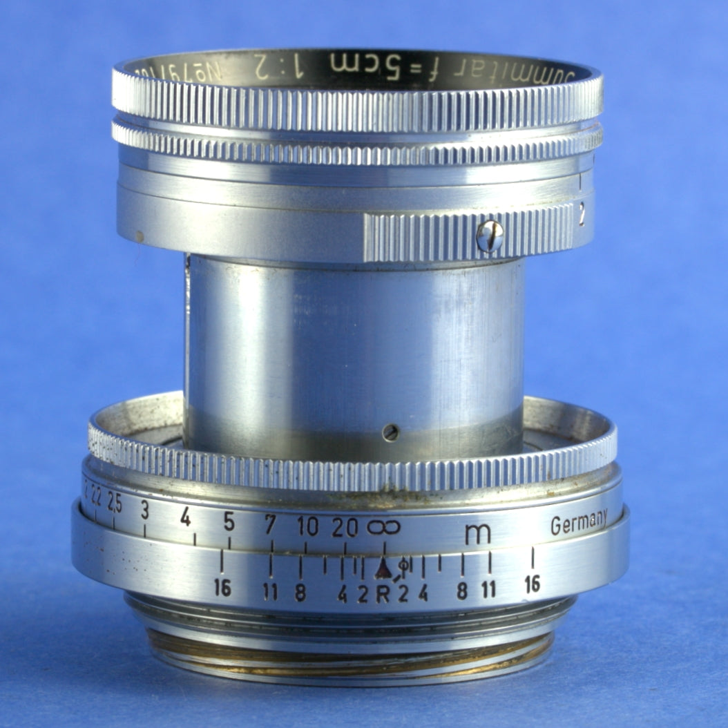 Leica Summitar 50mm F2 LTM Lens Blue Coated 01/2025 CLA