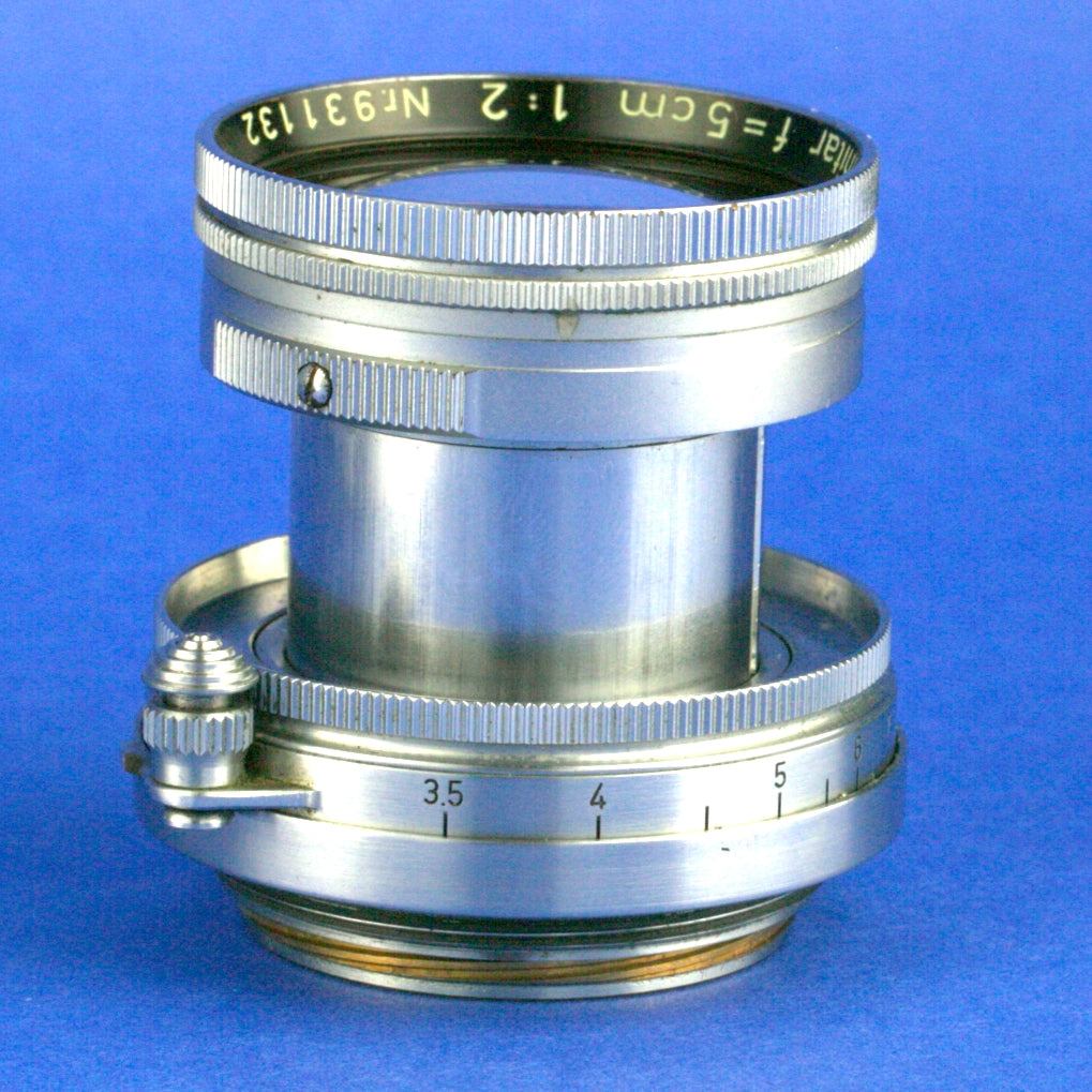 Late Leica Summitar 50mm F2 LTM Lens Blue Coated