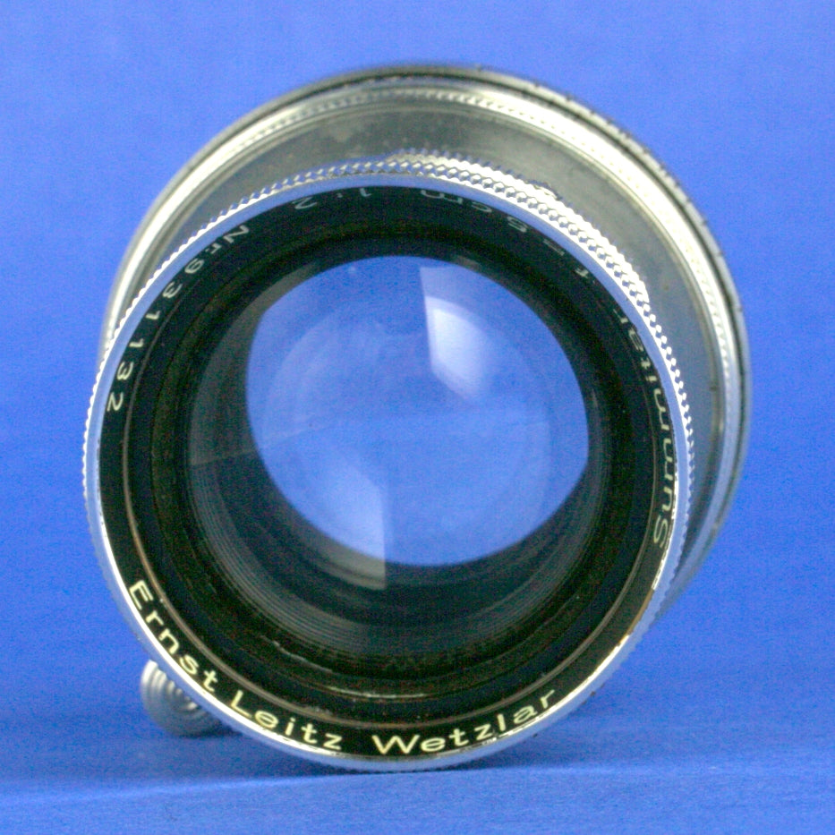 Late Leica Summitar 50mm F2 LTM Lens Blue Coated