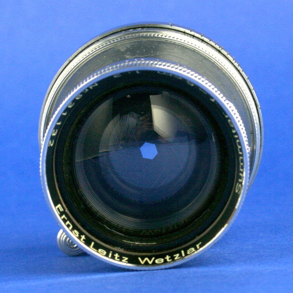 Late Leica Summitar 50mm F2 LTM Lens Blue Coated