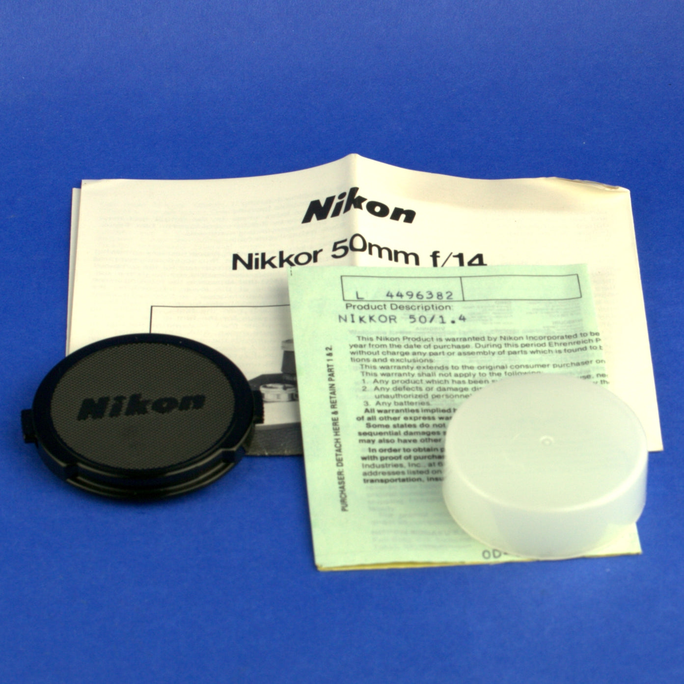 Nikon Nikkor 50mm 1.4 Ai Lens Near Mint Condition