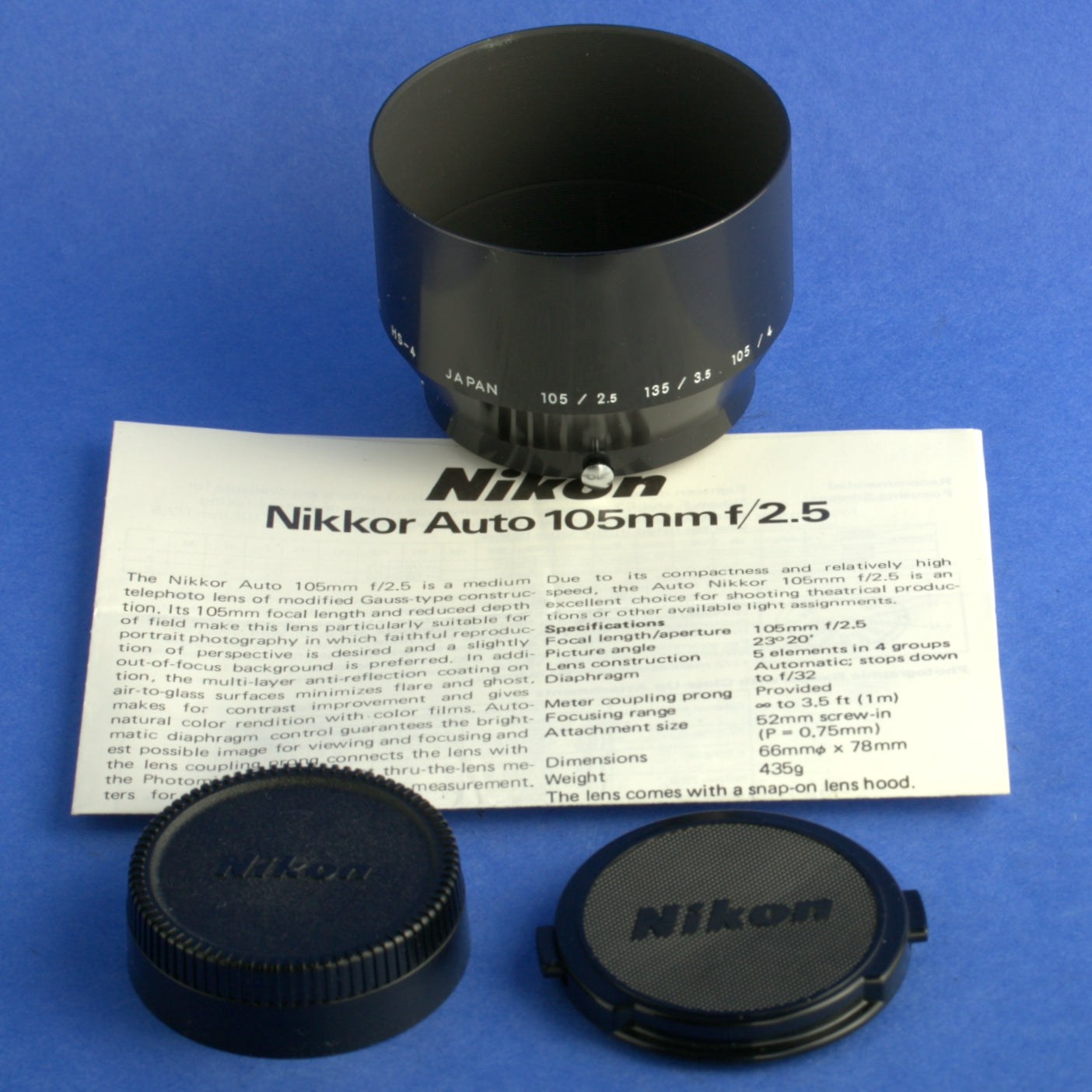 Nikon Nikkor-P.C. Auto 105mm 2.5 Non-Ai Lens Mint Condition