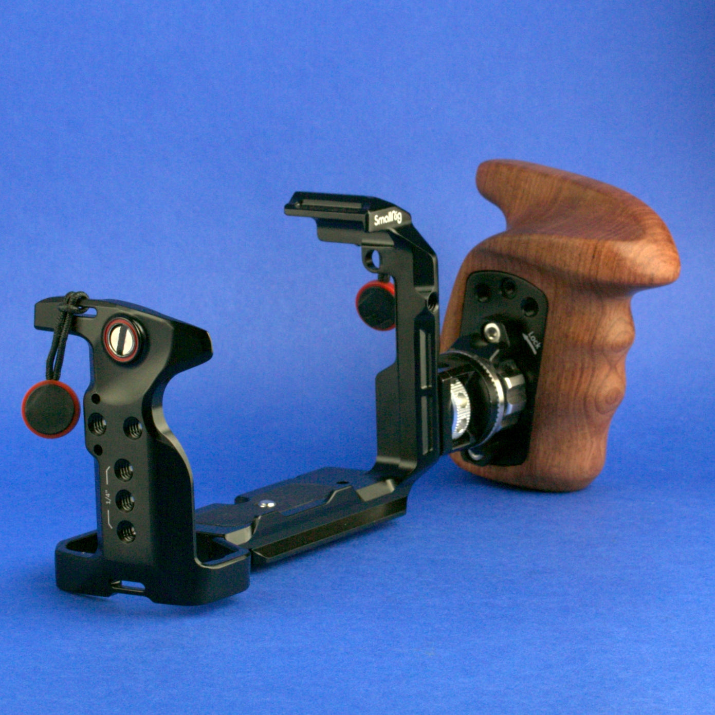 Smallrig Cage with Nicerig Wooden Handle Grip for Sony FX30 Cameras