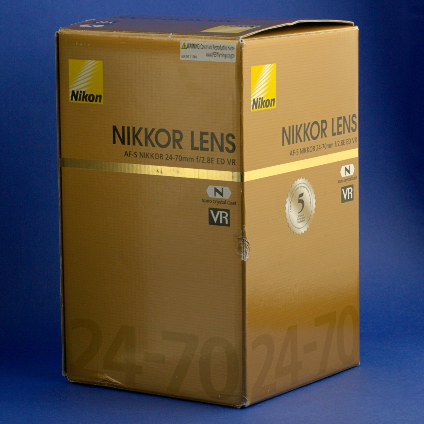 Nikon AF-S Nikkor 24-70mm 2.8E VR Lens US Model Near Mint Condition