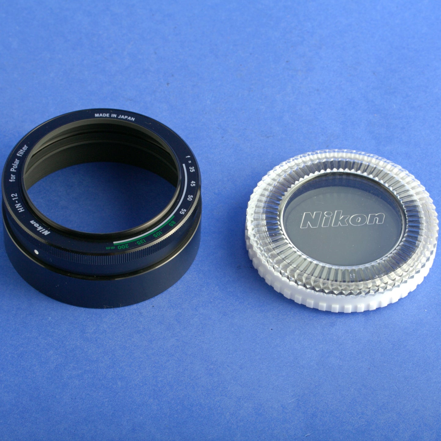 Nikon 52mm Polarizing Filter Screw-In with HN-12 Hood Possibly Unused