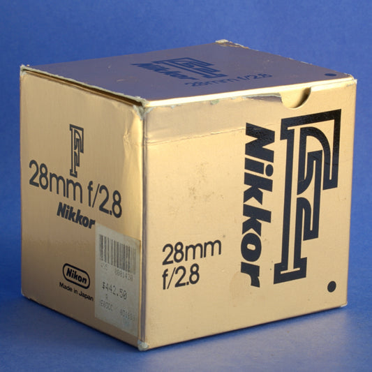 Nikon Nikkor 28mm 2.8 Ai-S Lens Mint Condition