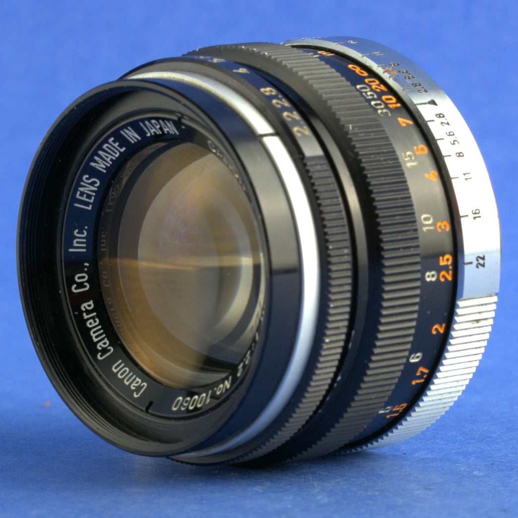 Canon 50mm 2.2 LTM Rangefinder Lens