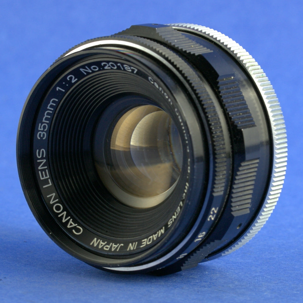 Canon 35mm F2 LTM Rangefinder Lens