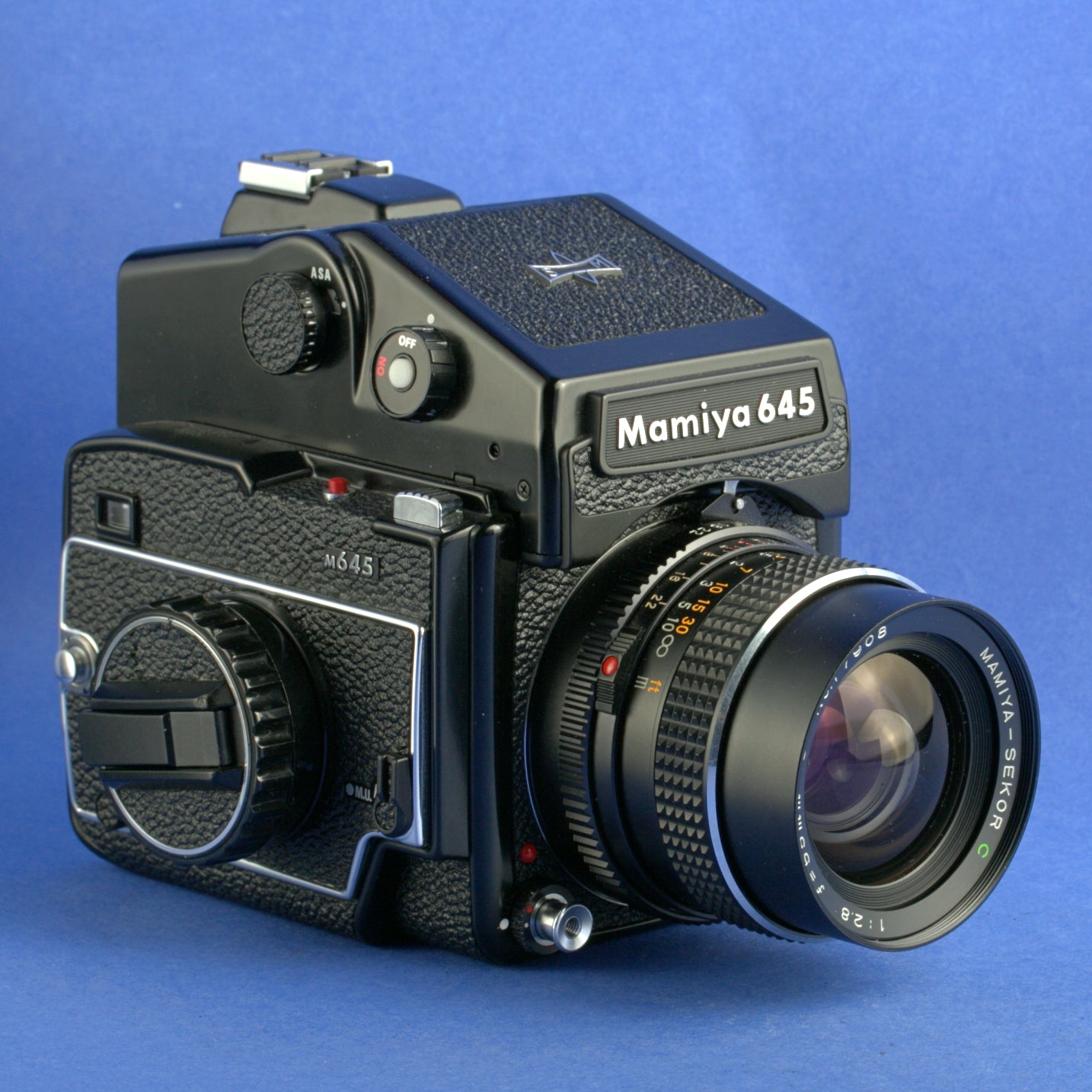 Mamiya M645 Medium Format Camera AE Prism 55mm 2.8 Lens Beautiful Condition