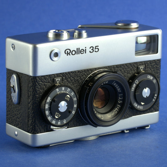 Rollei 35 Film Camera with Case, UV Filter, Manual