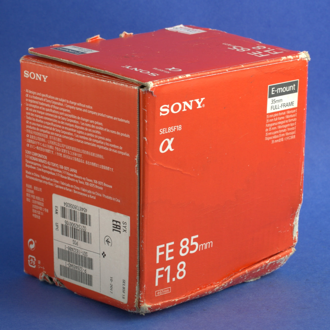 Sony FE 85mm 1.8 Lens E Mount Mint Condition