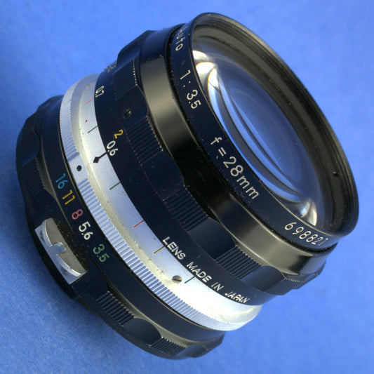 Nikon Nikkor-H 28mm 3.5 Non-Ai Lens