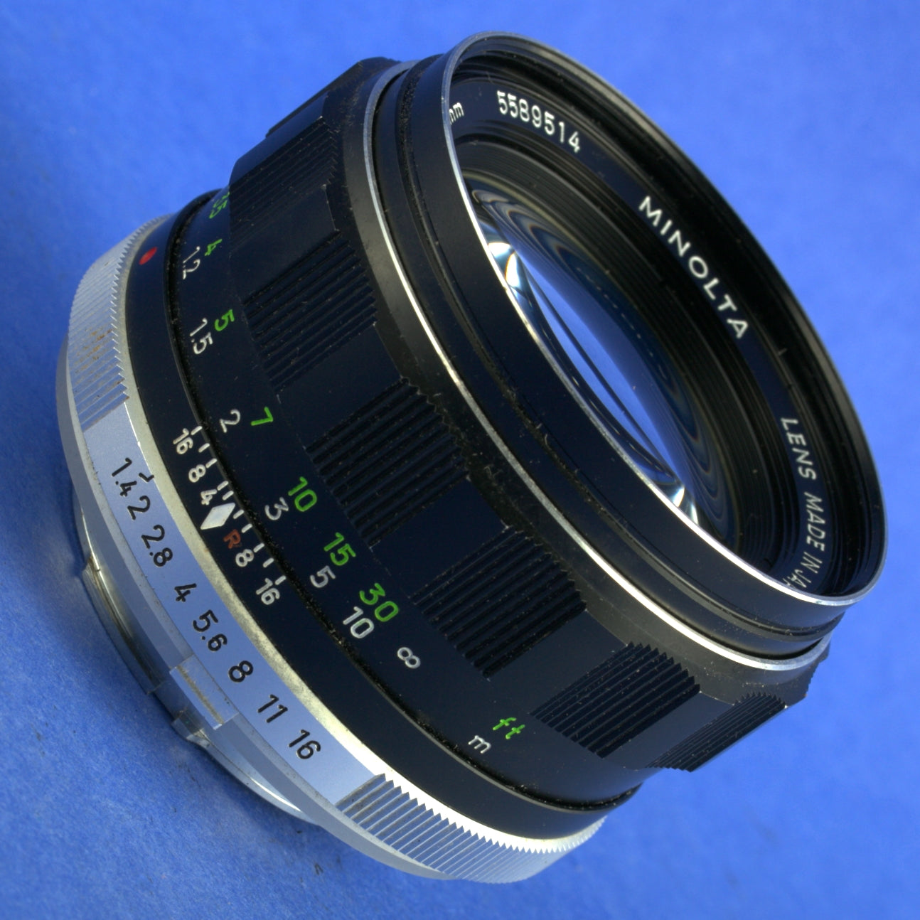 Minolta MC Rokkor-PF 58mm 1.4 Lens Beautiful Condition
