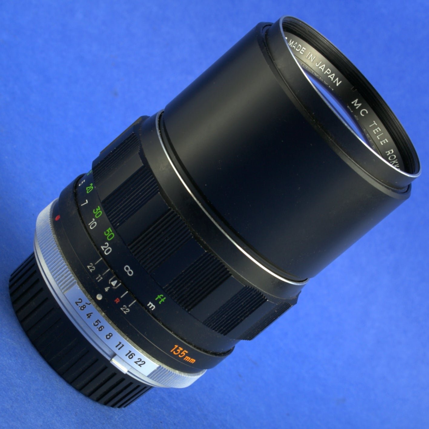 Minolta MC Tele Rokkor-PF 135mm 2.8 Lens Near Mint Condition