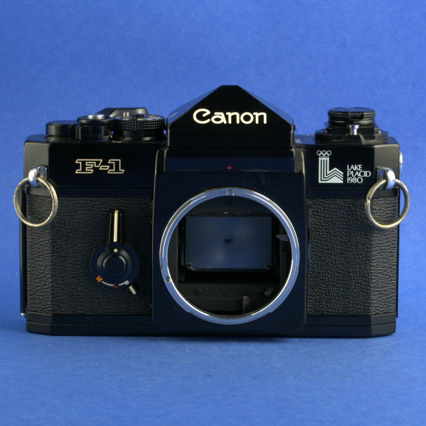 Canon F-1 1980 Lake Placid Olympics Film Camera Body Beautiful Condition