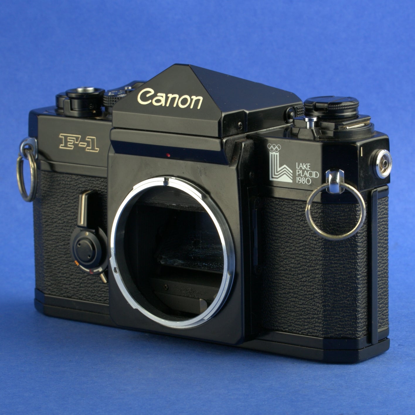 Canon F-1 1980 Lake Placid Olympics Film Camera Body Beautiful Condition
