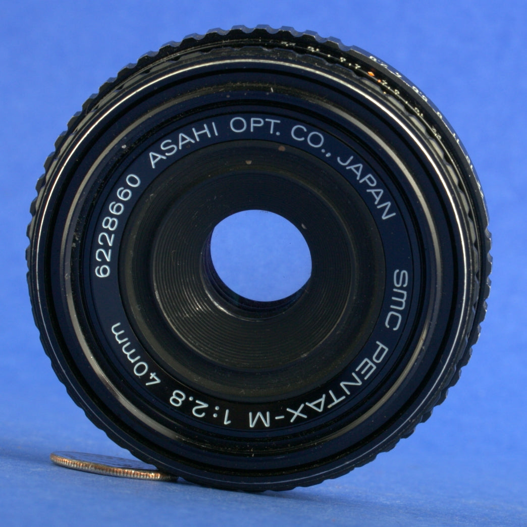 Pentax-M 40mm 2.8 SMC Pancake Lens K Mount