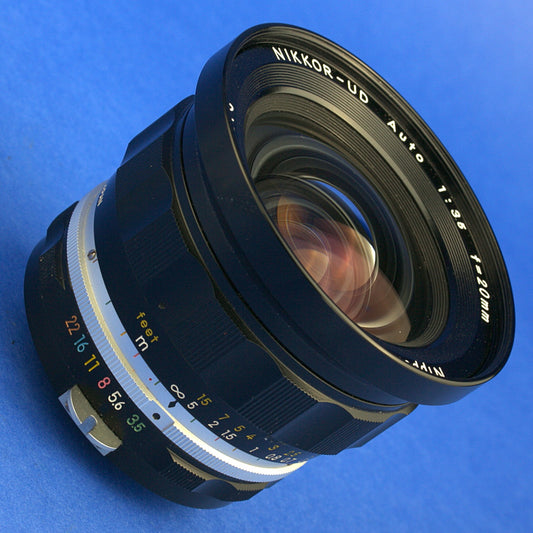 Nikon Nikkor-UD 20mm 3.5 Non-Ai Lens Near Mint Condition