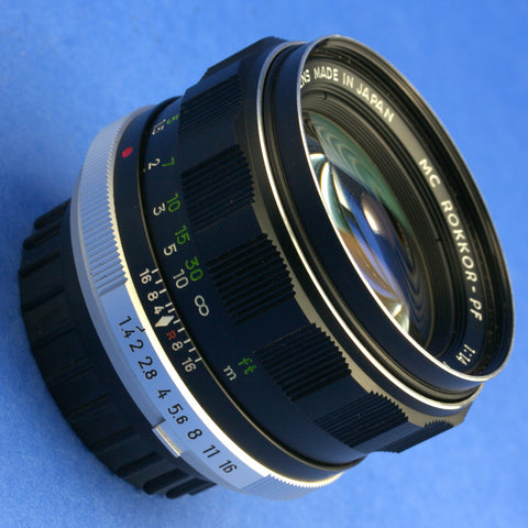 Minolta MC 58mm 1.4 Lens Beautiful Condition
