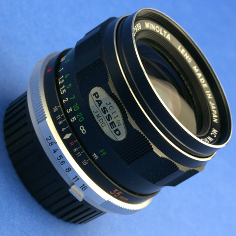 Minolta MC 35mm 2.8 Lens