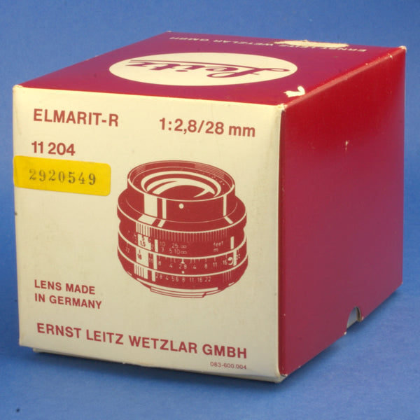 Leica Elmarit-R 28mm 2.8 3-Cam Lens Near Mint Condition