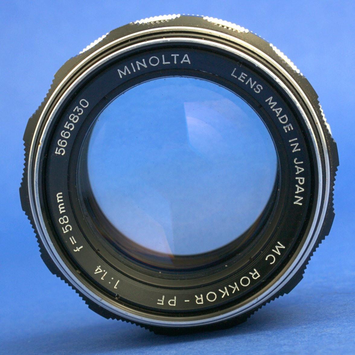 Minolta MC 58mm 1.4 Lens Works Only Wide Open