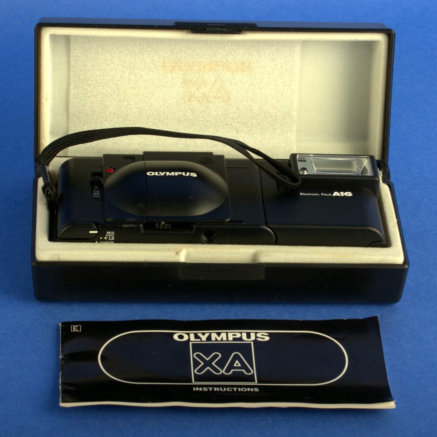 Olympus XA Film Camera with A16 Flash Near Mint Condition