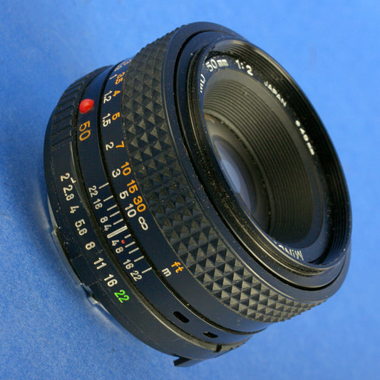 Minolta MD 50mm F2 Lens