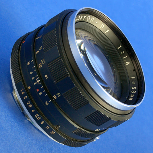 Minolta MC 58mm 1.4 Auto-Rokkor PF Lens