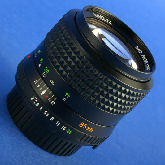 Minolta MD 85mm F2 Lens Beautiful Condition