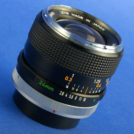 Canon FD 24mm 2.8 Chrome Nose Lens