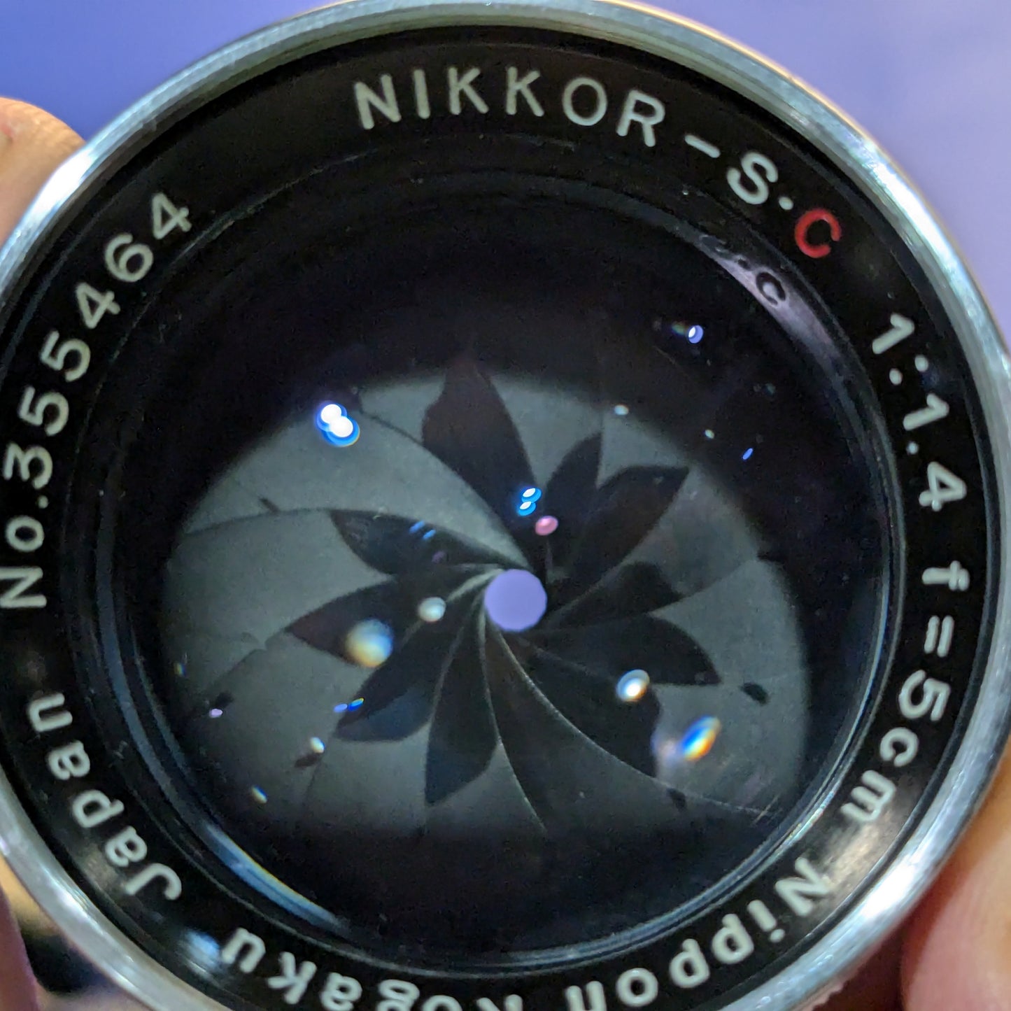 Nikon Nikkor-S 50mm 1.4 Rangefinder Lens S Mount Beautiful Condition