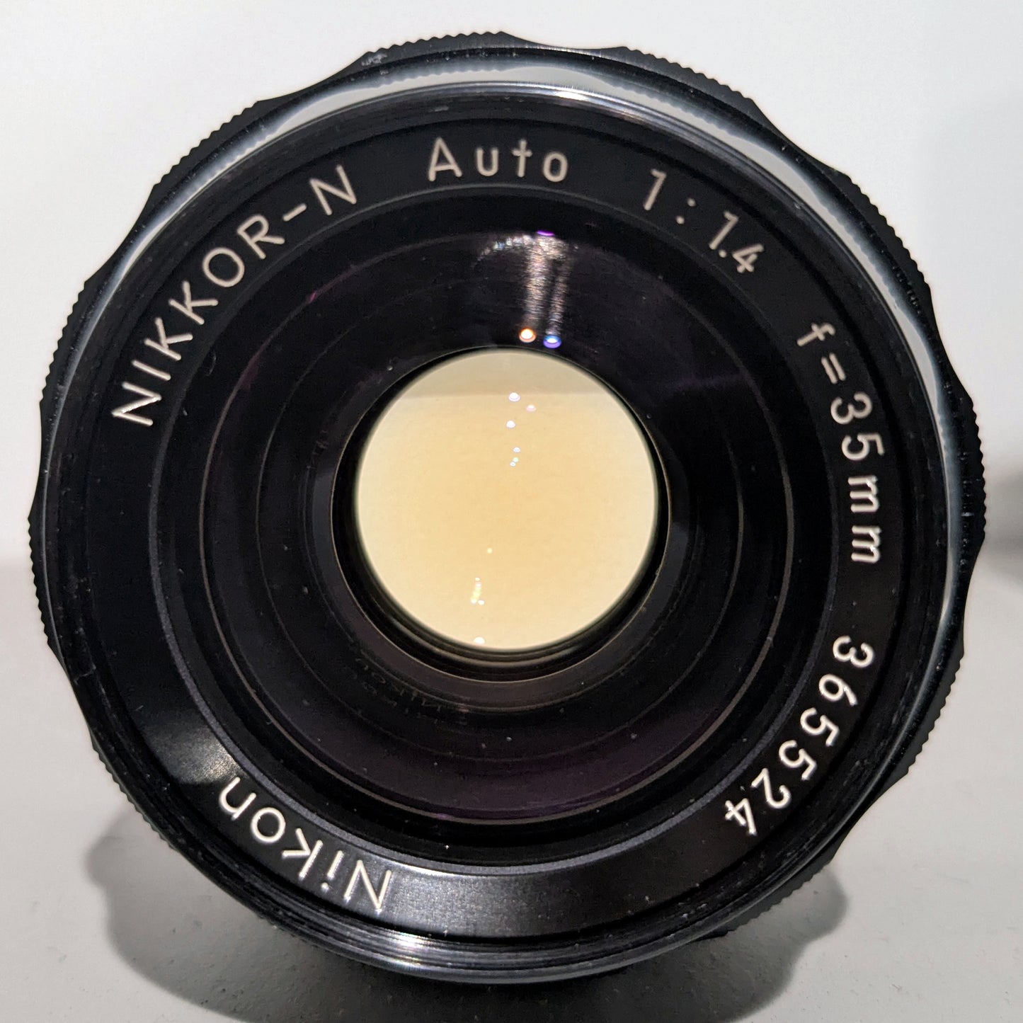 Nikon Nikkor-N 35mm 1.4 Non-AI Thoriated Lens Beautiful Condition