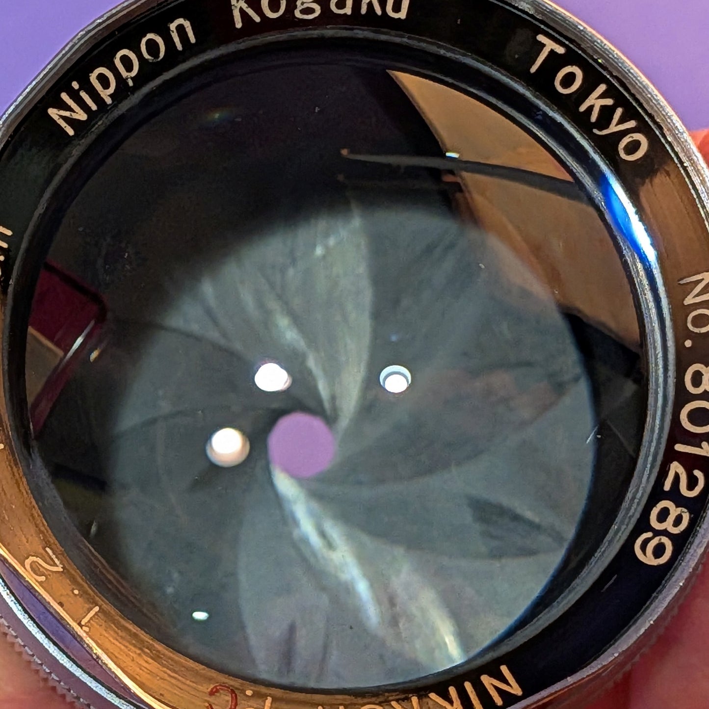 Early Nikon Nikkor-P.C 8.5cm F2 Tokyo 801 MIOJ Rangefinder Lens S Mount