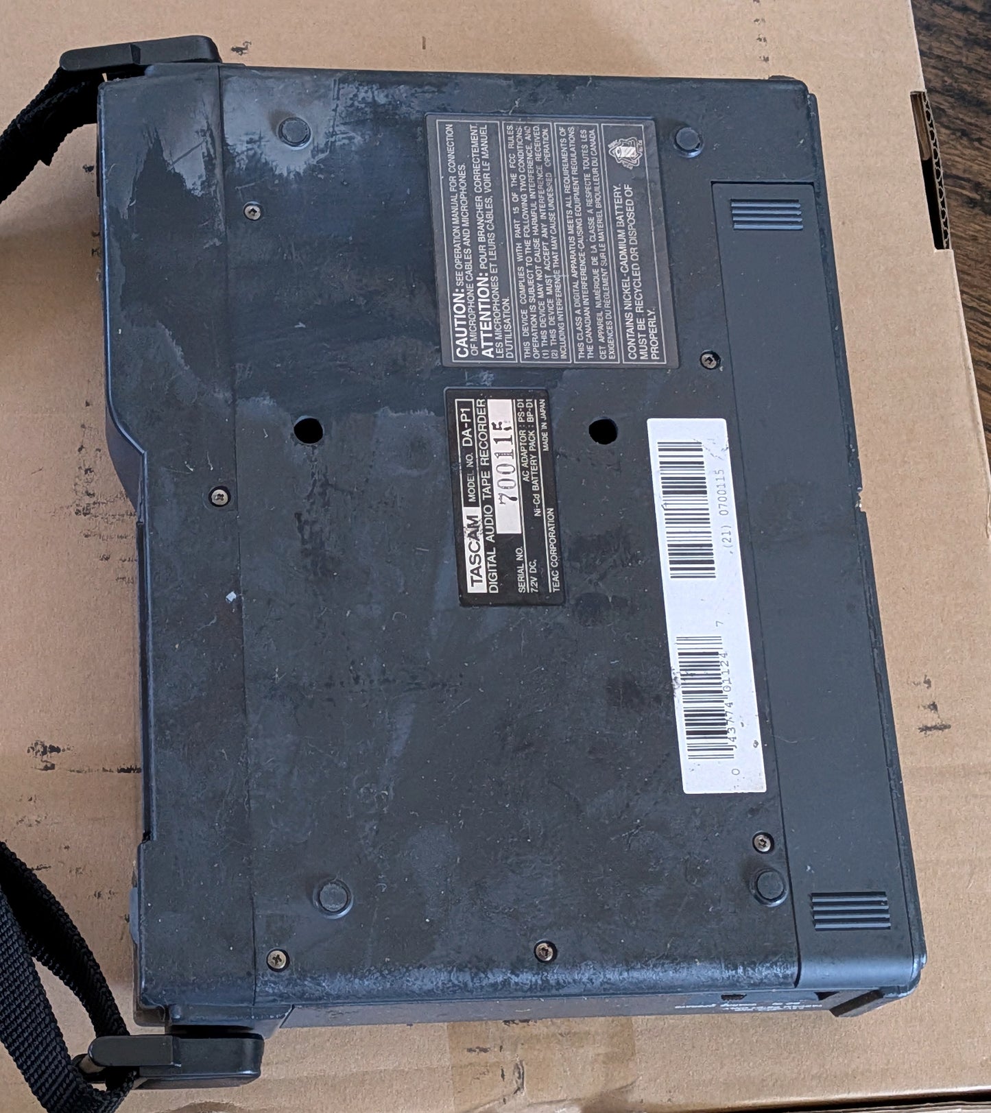 Tascam DA-P1 Portable DAT Recorder Not Working