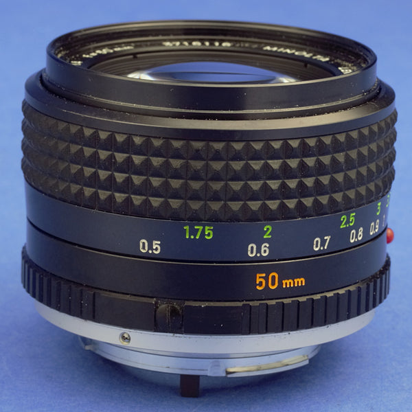 Minolta MC Rokkor-X PG 50mm 1.4 Lens