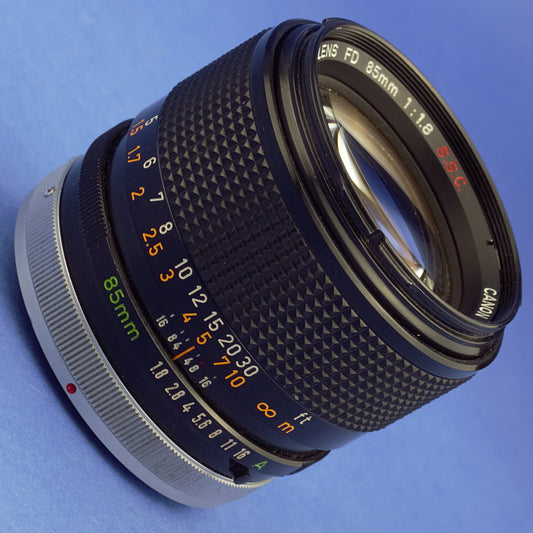 Canon FD 85mm 1.8 S.S.C. Lens