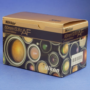 Nikon AF Nikkor 60mm 2.8 D Lens US Model Mint Condition