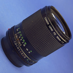 Canon FD 100mm F2 Lens