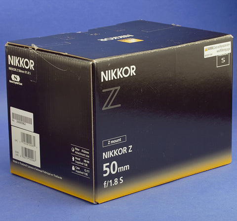 Nikon Nikkor Z 50mm 1.8 S Lens US Model Beautiful Condition