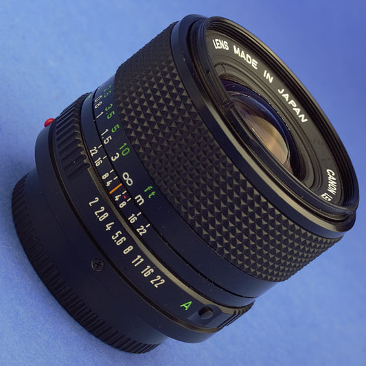 Canon FD 35mm F2 Lens Near Mint Condition