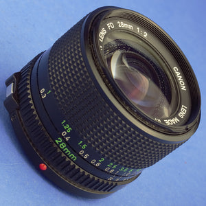 Canon FD 28mm F2 Lens
