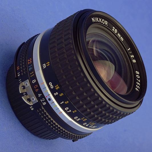 Nikon Nikkor 28mm 2.8 Ai-S Lens Mint Condition