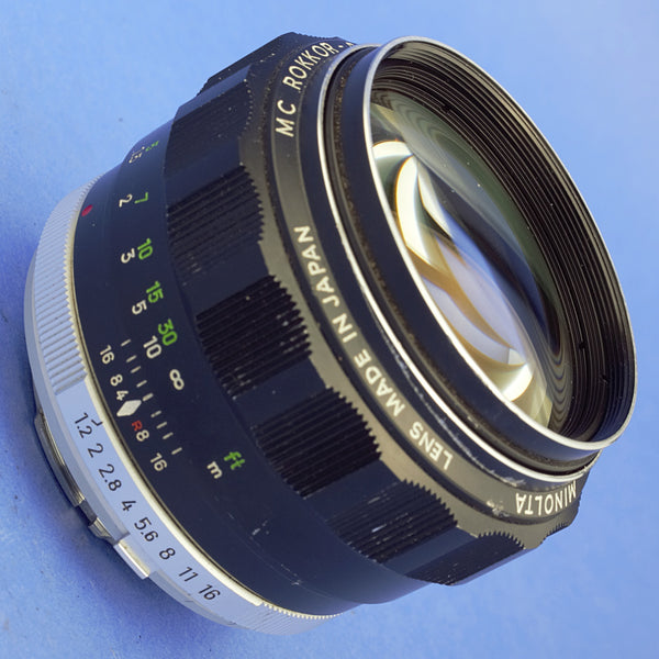 Minolta MC Rokkor-PG 58mm 1.2 Lens