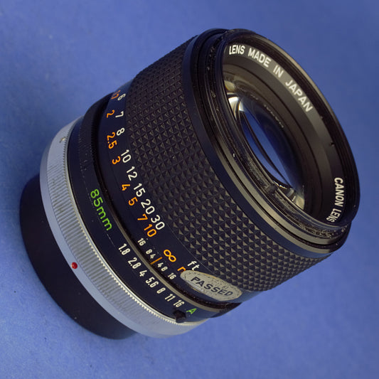 Canon FD 85mm 1.8 S.S.C. Lens