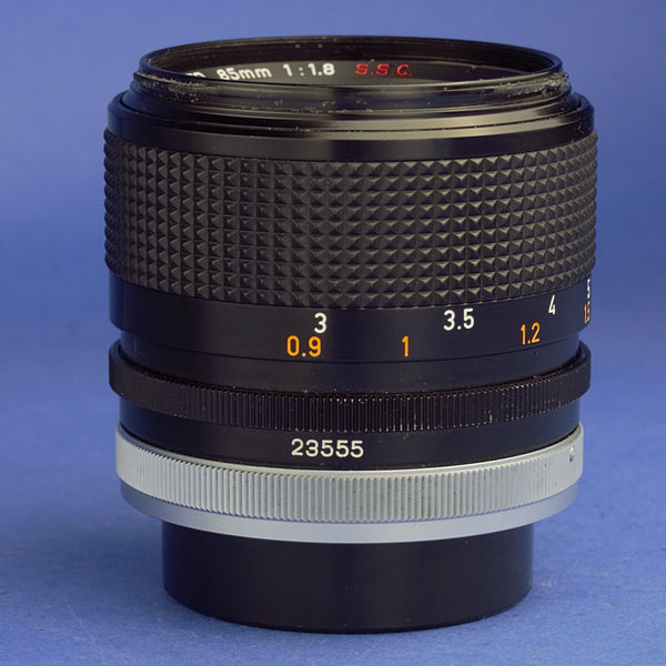 Canon FD 85mm 1.8 S.S.C. Lens